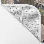 Vintage Art Deco Bat and Flowers Bath Mat Gallery Image 2