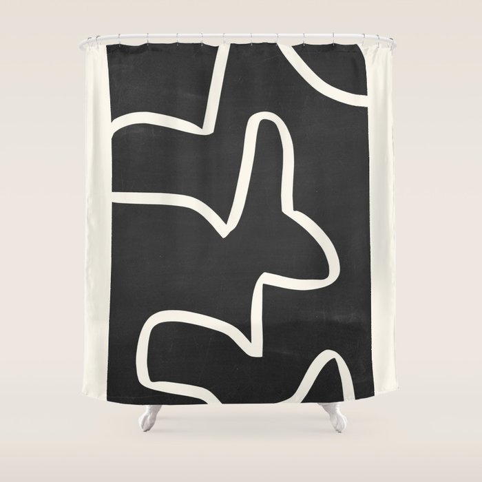 abstract minimal 61 Shower Curtain Gallery Image 1