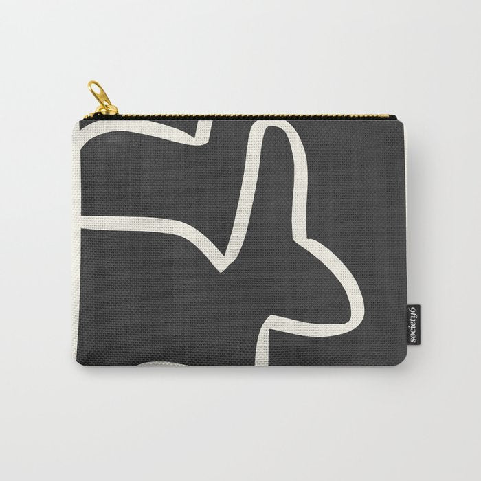 abstract minimal 61 Carry All Pouch Gallery Image 1