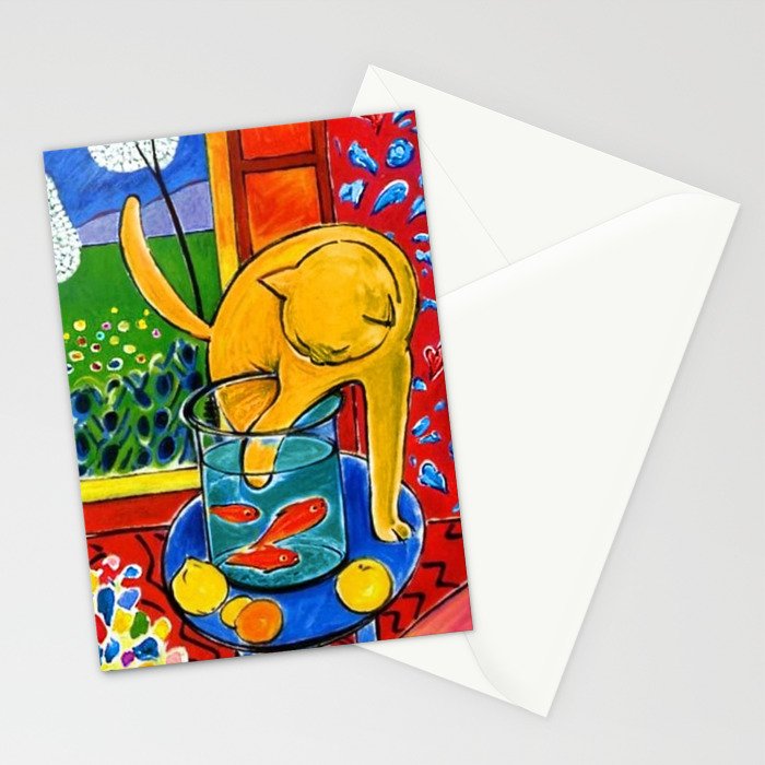 Henri Matisse - Cat With Red Fish still life painting Stationery Card Gallery Image 2