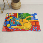 Henri Matisse - Cat With Red Fish still life painting Rug Gallery Image 1