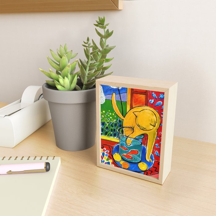 Henri Matisse - Cat With Red Fish still life painting Mini Art Print Gallery Image 2
