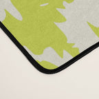 Chartreuse Ikat classic mid century Desk Mat Gallery Image 4