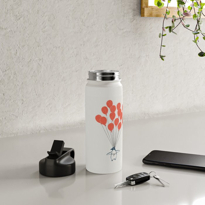 Penguin Balloons Water Bottle Gallery Image 4