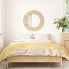 Geometric Southwestern Minimalism - Bright Golden Yellow Duvet Cover Gallery Image 3