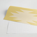Geometric Southwestern Minimalism - Bright Golden Yellow Wrapping Paper Gallery Image 2