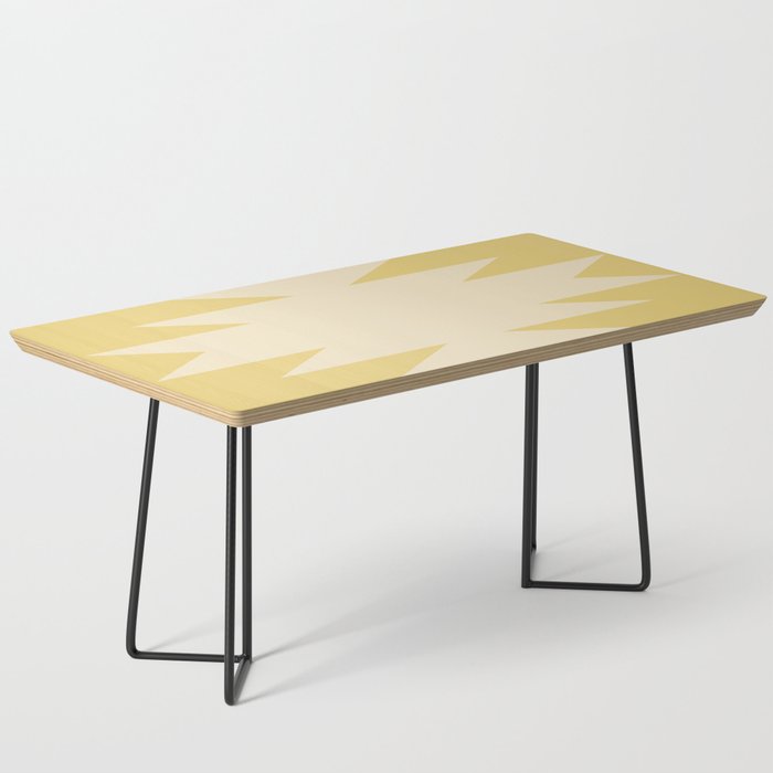 Geometric Southwestern Minimalism - Bright Golden Yellow Coffee Table Gallery Image 1