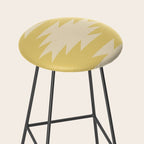 Geometric Southwestern Minimalism - Bright Golden Yellow Stool Gallery Image 2