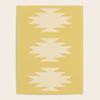 Geometric Southwestern Minimalism - Bright Golden Yellow Poster Gallery Image 4