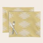 Geometric Southwestern Minimalism - Bright Golden Yellow Placemat Gallery Image 1
