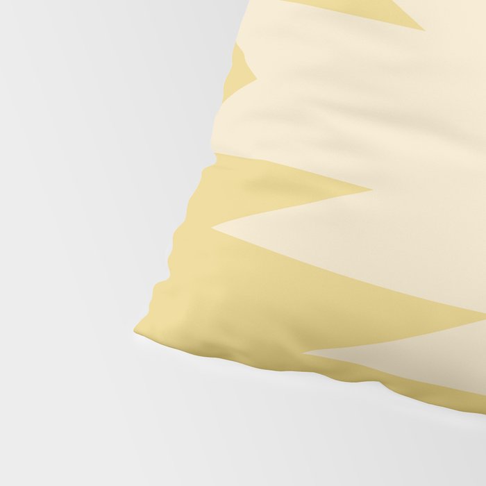Geometric Southwestern Minimalism - Bright Golden Yellow Pillow Sham Gallery Image 4