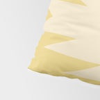 Geometric Southwestern Minimalism - Bright Golden Yellow Pillow Sham Gallery Image 4