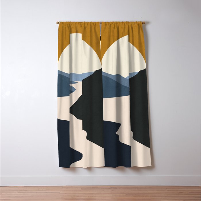 Abstract Art / Landscape 5 Window Curtain Gallery Image 3