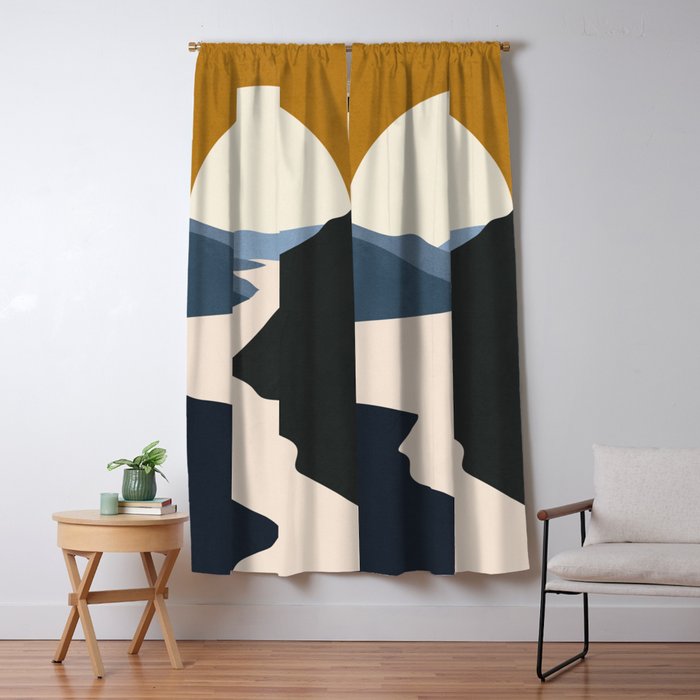 Abstract Art / Landscape 5 Window Curtain Gallery Image 5