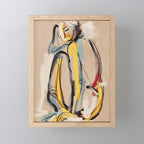 Abstract Female Figure Mini Art Print Gallery Image 1