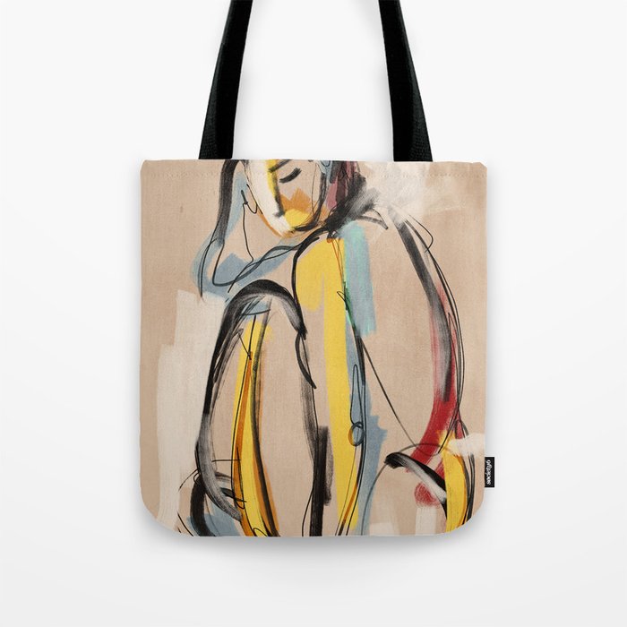 Abstract Female Figure Tote Bag Gallery Image 1