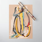 Abstract Female Figure Wrapping Paper Gallery Image 1