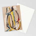 Abstract Female Figure Stationery Card Gallery Image 2