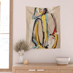 Abstract Female Figure Wall Tapestry Gallery Image 2