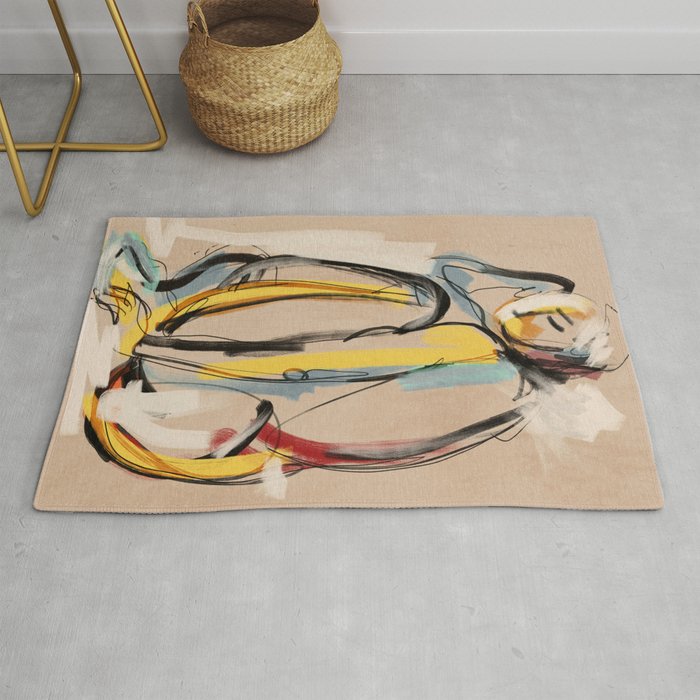 Abstract Female Figure Rug Gallery Image 1