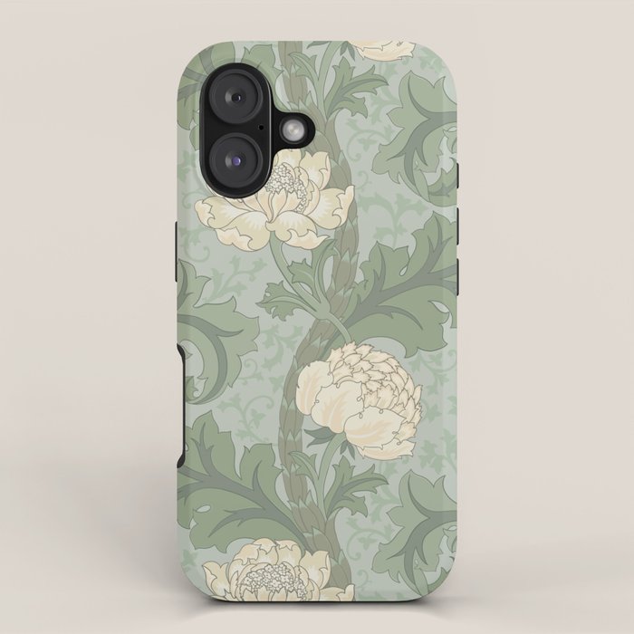 Vintage Floral Arts and Crafts Style iPhone Case Gallery Image 1