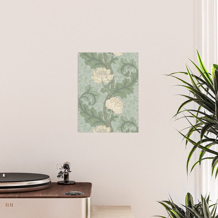 Vintage Floral Arts and Crafts Style Poster Gallery Image 2