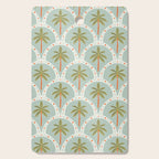 Vintage summer palm tree art pattern Cutting Board Gallery Image 1