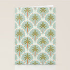 Vintage summer palm tree art pattern Stationery Card Gallery Image 2