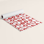 red lipstick kisses Yoga Mat Gallery Image 2