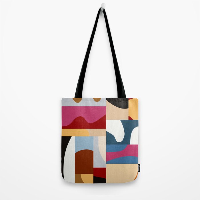 Ypres Mosaic Modernist Pattern Print Tote Bag Gallery Image 2