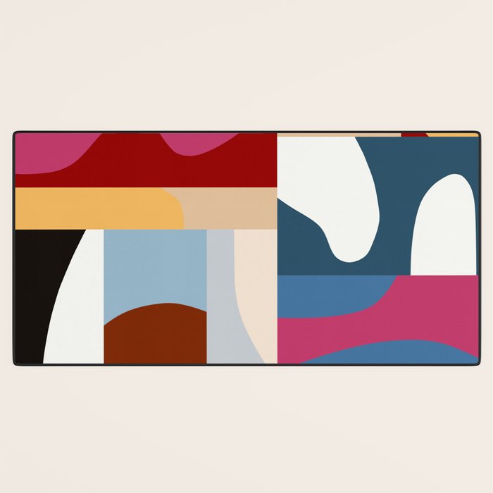 Ypres Mosaic Modernist Pattern Print Desk Mat Gallery Image 3