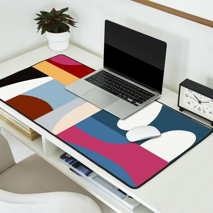 Ypres Mosaic Modernist Pattern Print Desk Mat Gallery Image 2