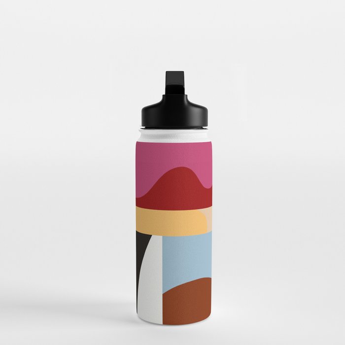Ypres Mosaic Modernist Pattern Print Water Bottle Gallery Image 3