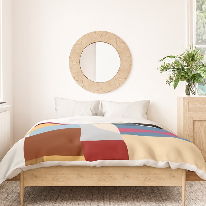 Ypres Mosaic Modernist Pattern Print Duvet Cover Gallery Image 3