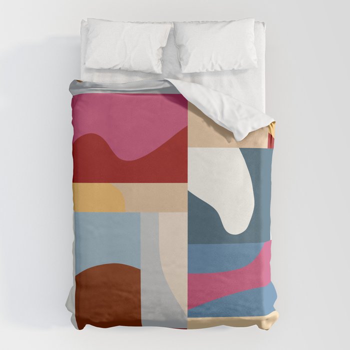 Ypres Mosaic Modernist Pattern Print Duvet Cover Gallery Image 6