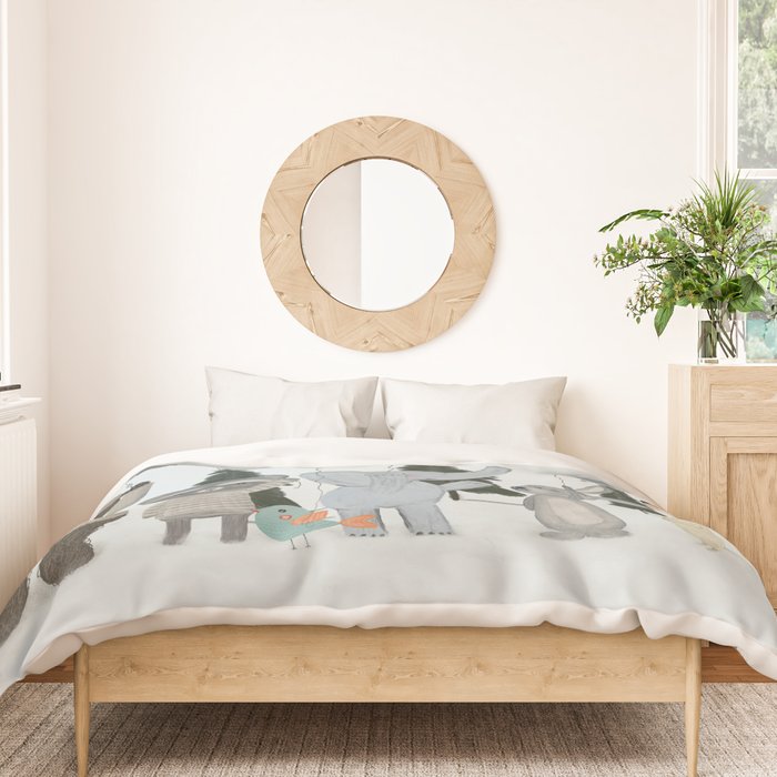 the solar parade Duvet Cover Gallery Image 3