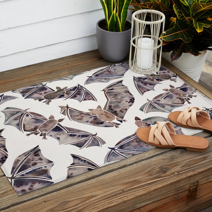 Bat Collection Outdoor Rug Gallery Image 2