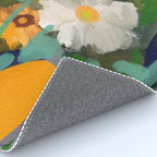 floral spring abstract painting Rug Gallery Image 4