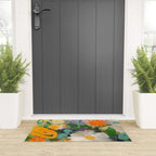 floral spring abstract painting Welcome Mat Gallery Image 3