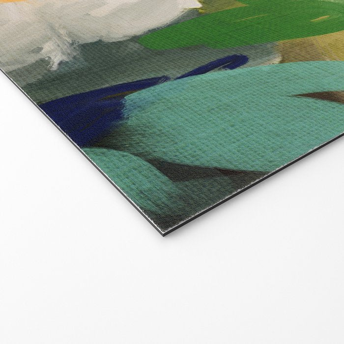floral spring abstract painting Welcome Mat Gallery Image 2