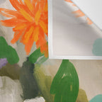 floral spring abstract painting Wall Tapestry Gallery Image 3