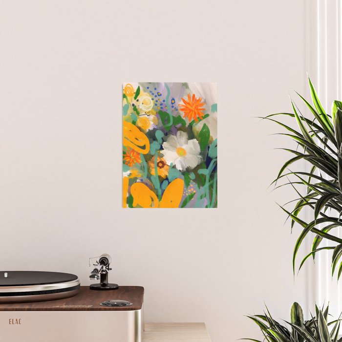floral spring abstract painting Poster Gallery Image 2