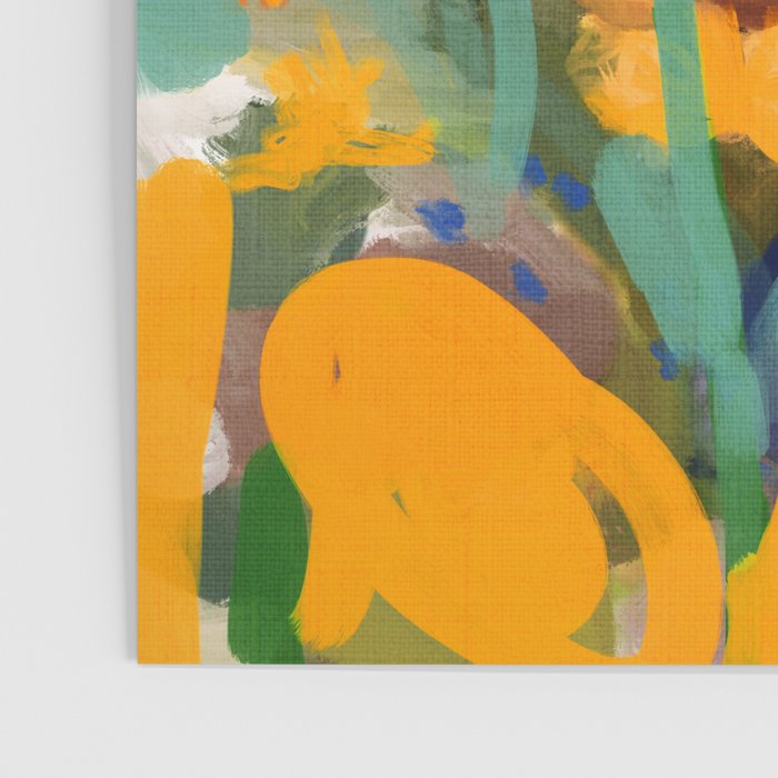 floral spring abstract painting Poster Gallery Image 3