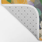 floral spring abstract painting Bath Mat Gallery Image 2