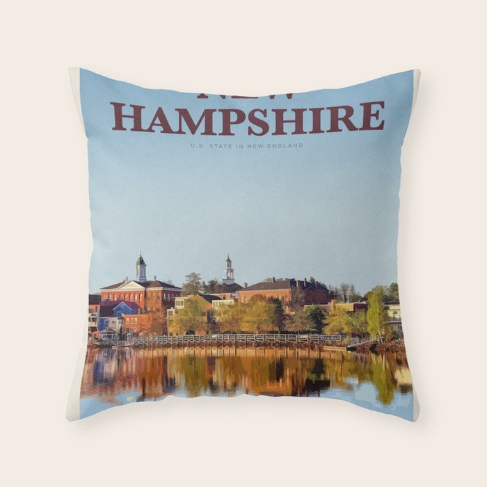 Visit New Hampshire  Throw Pillow Gallery Image 6