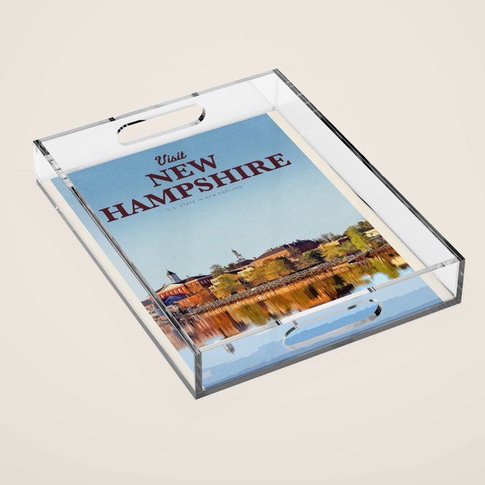 Visit New Hampshire  Acrylic Tray Gallery Image 1