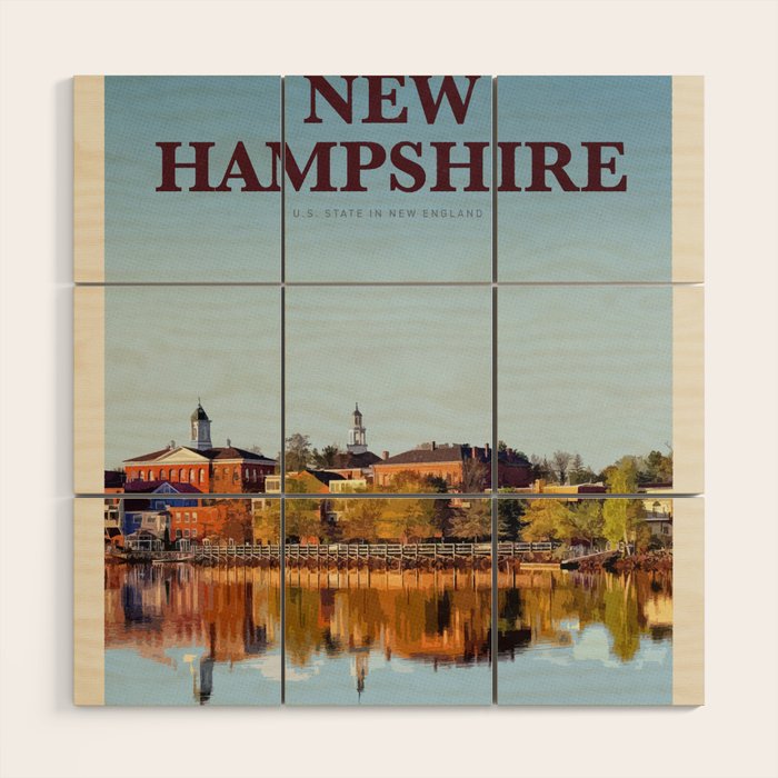Visit New Hampshire  Wood Wall Art Gallery Image 1