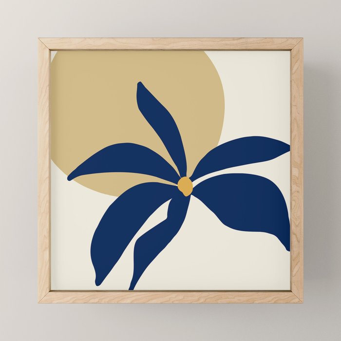 The Flower And The Sun, Floral Prints Mini Art Print Gallery Image 1
