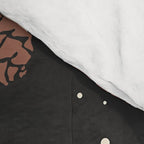 Vintage Winter Foliage with Berries, Pinecones and Ribbons on Black Comforter Gallery Image 4