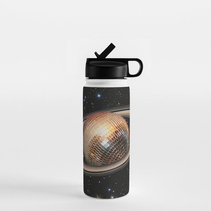 Galactic DJ II - Saturn Disco Ball P Water Bottle Gallery Image 1